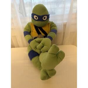 Teenage Mutant Ninja TURTLES Plush JUMBO Figure Pillow Leonardo Stuffed Animal
